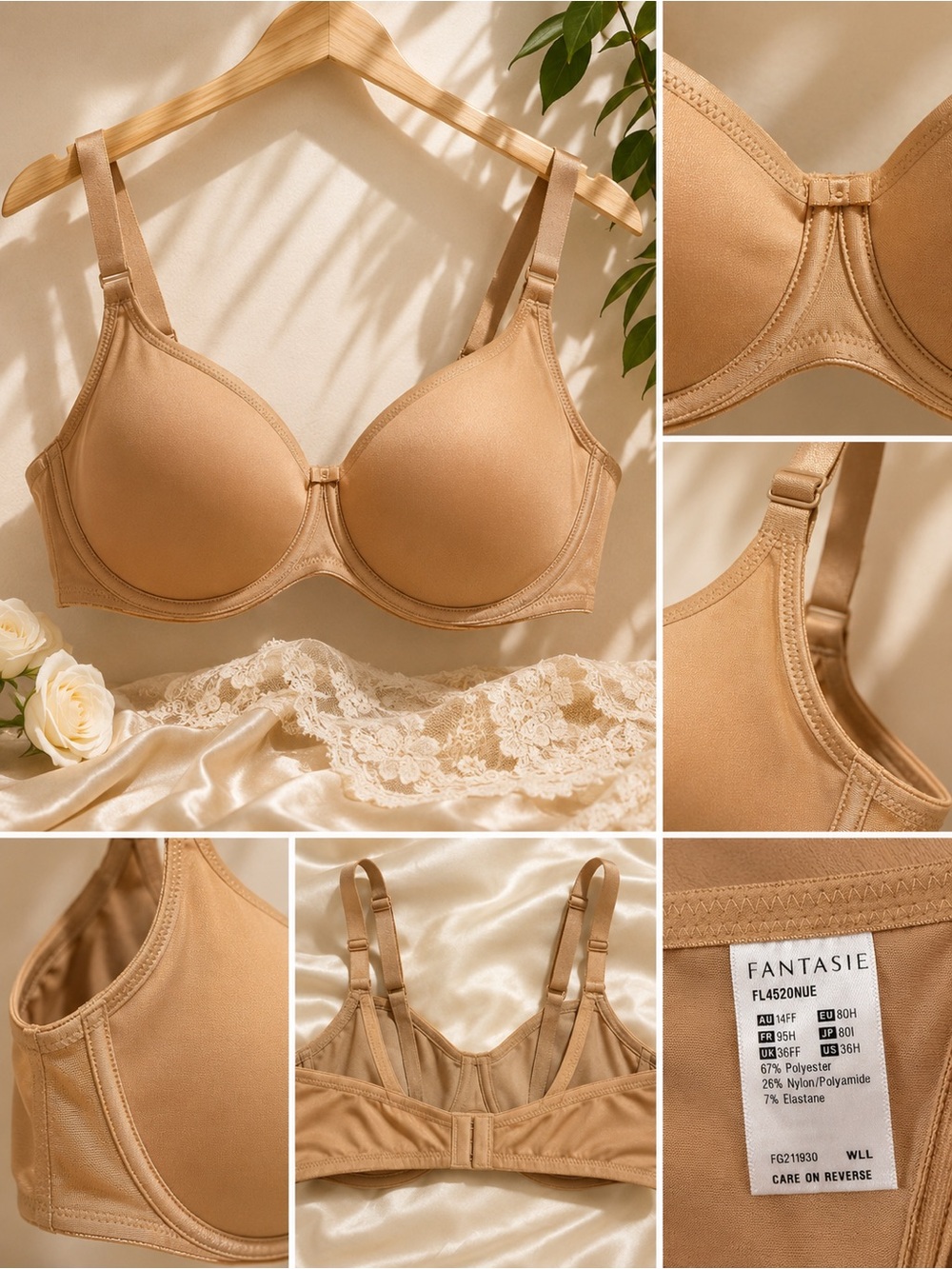 Fantasie Nude/Tan Seamless Underwire T-Shirt Bra